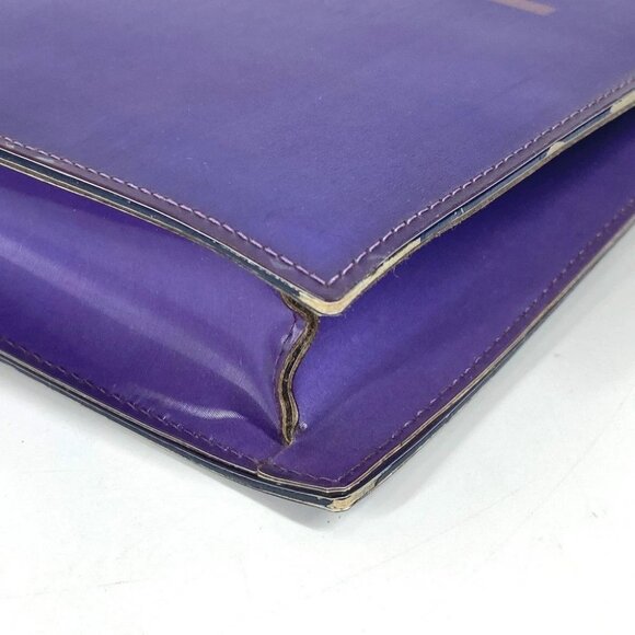 CHANEL hologram CC CC Mark Double Chain Shoulder Bag PVC/Leather purple - Picture 6 of 15